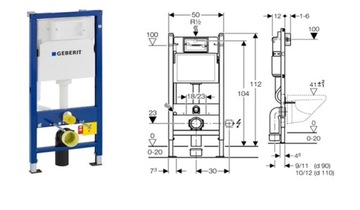 Кнопка рамки Geberit для WC Imperia-2 Veldman Slow-Closing Board