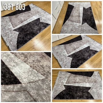 MODNY MAŁY KOLOROWY DYWANIK 60X100 PRINT NOWOCZESNY CHODNICZEK