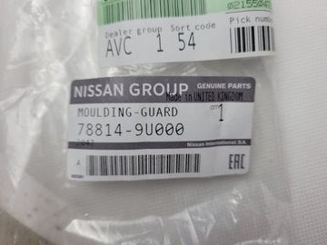 NISSAN NOTE E11 LIŠTA PODBĚHU PRAVÁ ZADNÍ 78814-9U000 NOVÁ ORIG.