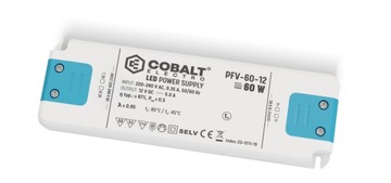 Zasilacz LED CobaltElectro PFV 12V 60W IP20