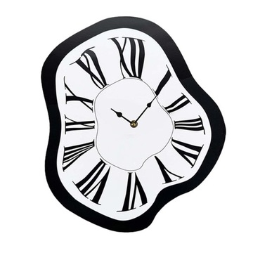 Creative Melting Clock Unique Distorted Wall Clock for Bedroom Home Office