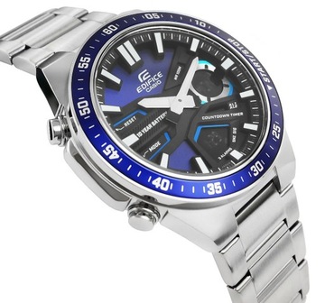 ЧАСЫ МУЖСКИЕ CASIO EDIFICE EFV-C110D-2AVEF 10 БАР + КОРОБКА