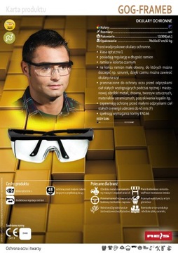 ЗАЩИТНЫЕ ОЧКИ ПОЛИКАРБОНАТНЫЕ ПРОЗРАЧНЫЕ ОЧКИ OHS