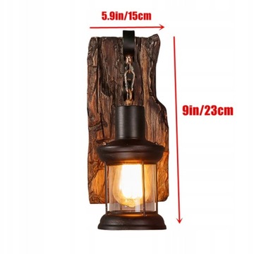 LAMPA KINKIET ŚCIENNY Vintage Retro E27 LOFT