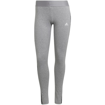 Legginsy damskie adidas loungewear essentials 3-stripes szare he7016 XL