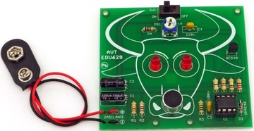 Wściekły byk LED, zestaw DIY do nauki lutowania