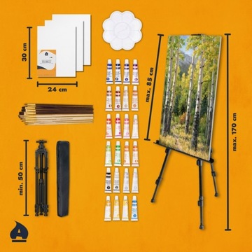 Набор для рисования Набор художественных картин Холст Станковые краски