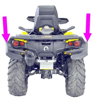 POSZERZENIA BŁOTNIKÓW CanAm OUTLANDER 1000 850 800