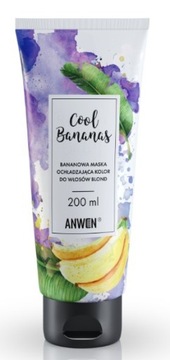 ANWEN MASKA OCHŁADZAJĄCA KOLOR COOL BANANAS 200ML FIOLETOWE OPAKOWANIE