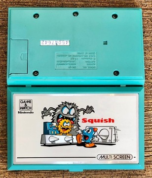SQUISH Game & Watch NINTENDO игра РЕТРО 1986 Многоэкранная аркадная игра с ЖК-дисплеем