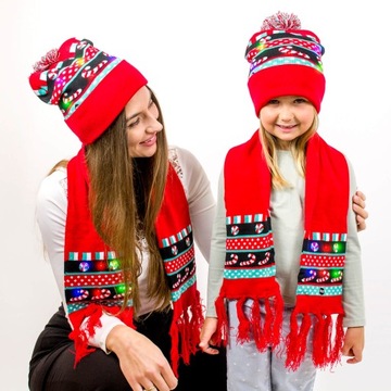 ЗИМНЯЯ ШАПКА С ПОМПОНОМ КРАСНАЯ ЖЕНСКАЯ МУЖСКАЯ ШАПКА FUNNY BOYS'