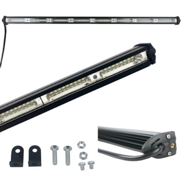 NISKA LAMPA ROBOCZA 216W 65cm LEDBAR 72 LED HALOGEN OFFROAD 12V 24V