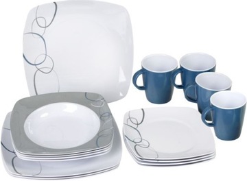 Zastawa obiadowa Melamin Set Cascade BRUNNER