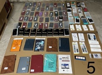 Коробка микс Amazon категории А 100 шт. Чехлы для телефонов, планшетов и ремешки для умных часов.