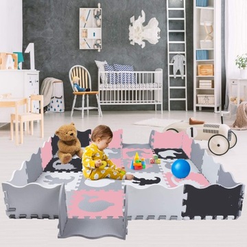 ТОЛСТЫЙ УЧЕБНЫЙ КОВрик, пазл XXL ПЕНА, РУЧКА