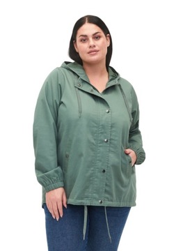 PŁASZCZYK KURTKA PARKA ZIZZI PLUS SIZE 606C 56