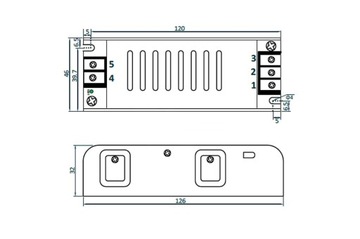 Zasilacz transformator modułowy SLIM 40W 24V do taśm LED