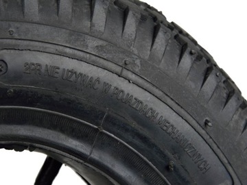 ШИНА С ТРУБОЙ 4.80/4.00-8 2PR ДЛЯ КОЛЕСА ТЕЛЕЖКИ ДО 120КГ 390ММ