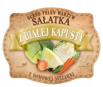 SAŁATKA Z BIAŁEJ KAPUSTY - Etykieta