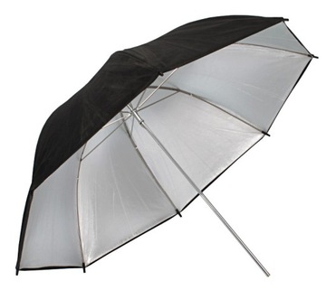 DYFUZOR PARASOLKA REFLEKSYJNA SREBRNO-CZARNA 84cm
