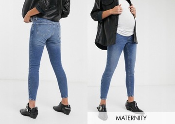 MATERNITY SPODNIE JEANSOWE RURKI W30 L30