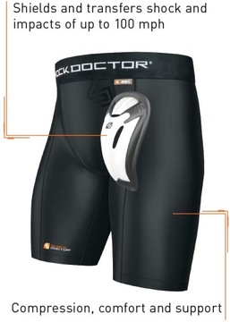 КОМПРЕССИОННЫЕ ШОРТЫ SHOCK DOCTOR CORE S защита