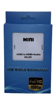 Адаптер Разветвитель изображения и звука с HDMI на HDMI Audio Jack 3.5 4Kx2K