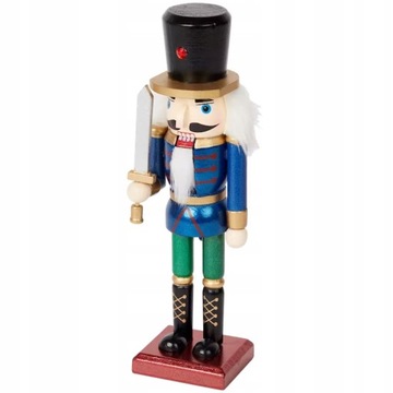 FIGURA ŚWIĄTECZ DREWNIANY DZIADEK DO ORZECHÓW XIII