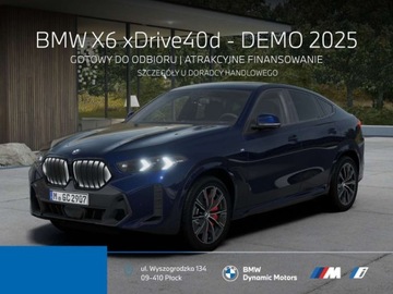 BMW X6 G06 SUV Facelifting 3.0 40d 352KM 2025 BMW X6 xDrive40d 352 KM mHEV - Kamera 360 - HarmanKardon - Hak Holowniczy