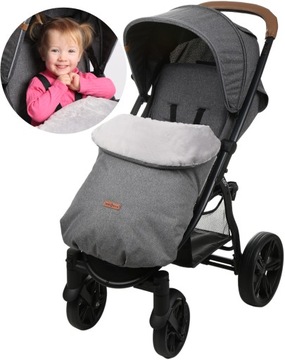 ŚPIWOREK DO WÓZKA SPACEROWEGO SPACERÓWKI NIEPRZEMAKALNY UNIWERSALNY BABYMAM