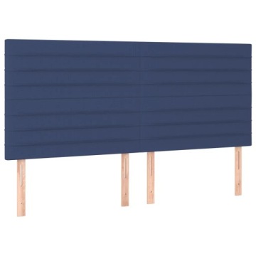 vidaXL Підголівник синій 180x5x118/128 см тканина