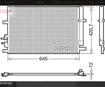 CHLADIČ KLIMATIZACE ALFA ROMEO