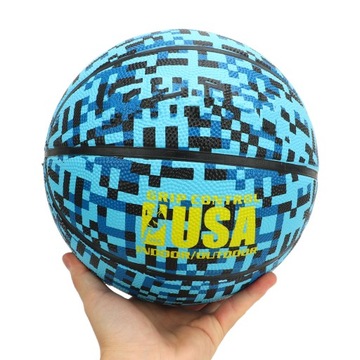 Резиновый баскетбольный мяч для зала, размер 5