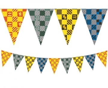 Baner papierowy flagi Harry Potter Hogwarts Houses