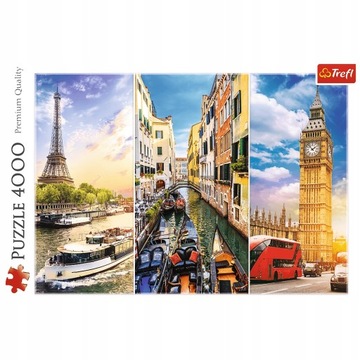PUZZLE Trefl 4000 Wycieczka po Europie 45009
