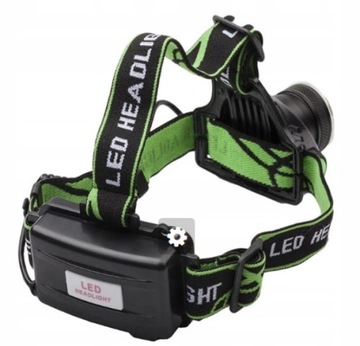 LATARKA CZOŁOWA LED CZOŁÓWKA XML T6 RING COB ZOOM 800M