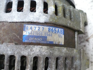 ALTERNÁTOR 04727865AB JEEP WRANGLER JK 3.8 V6 ORIGINÁLNÍ