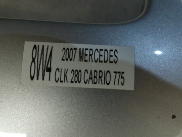 KAPOTA KRYT MOTORU MERCEDES CLK W209 A209 775