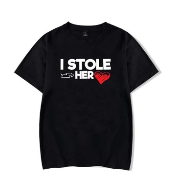 I Stole Her Heart/His Last Name T Shirt Couple Mat