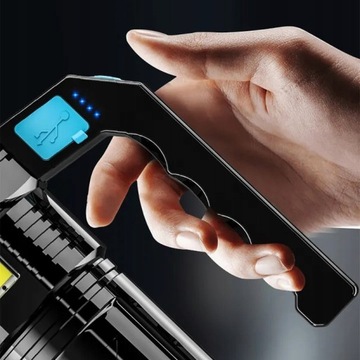 МОЩНЫЙ СВЕТОДИОДНЫЙ ТАКТИЧЕСКИЙ ФОНАРЬ 2000ЛМ АККУМУЛЯТОРНЫЙ ВОЕННЫЙ ПОИСК ДЛЯ КЕМПИНГА