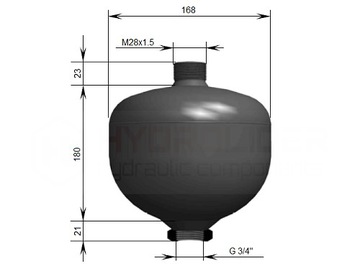 ГИДРО АККУМУЛЯТОРНЫЙ АМОРТИЗАТОР 2L 3/4'' + БЕСПЛАТНО
