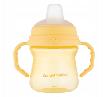 CANPOL KUBEK Z SILIKONOWYM USTNIKIEM 6M+ 150ML
