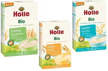 HOLLE овсяная + полба + пшено 3 ПАКЕТА