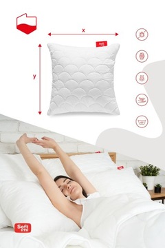 2 X ПОДУШКИ 40Х40, АНТИАЛЛЕРГИЧНЫЕ, ТОЛСТАЯ МОЛНИЯ