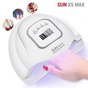 УФ-СВЕТОДИОДНАЯ ЛАМПА ДЛЯ НОГТЕЙ 80 Вт ГИБРИДНЫЕ ДВОЙНЫЕ ГЕЛИ СИЛЬНОЕ СОЛНЦЕ