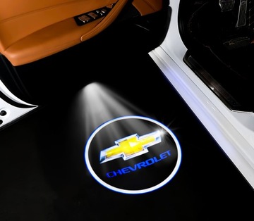 SET 2X Lod Lamp Logo Logo Logo Chevrolet Chevy Hologram HD Projector 12V