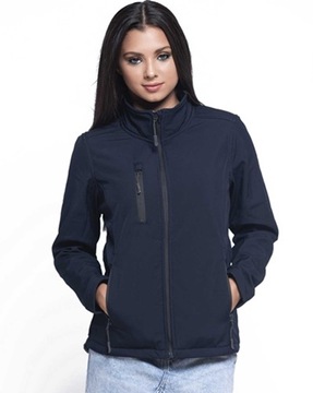 Kurtka Damska Wiosenna Jesienna Softshell czerwona