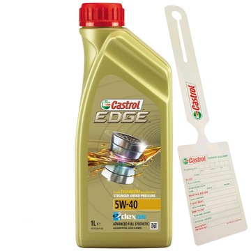 Castrol Edge TITANIUM FST 5W-40 PC 1L + zawieszka