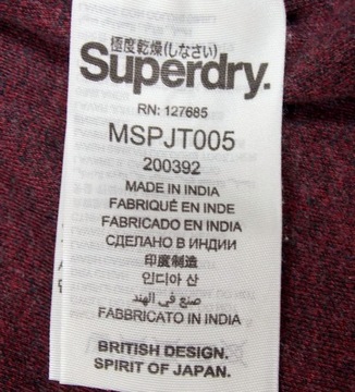 Superdry Sportswear Bawełniana lekka bluza M