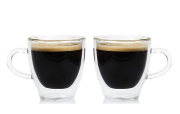SZKLANKI TERMICZNE KAWY HERBATY ESPRESSO 100ML x2